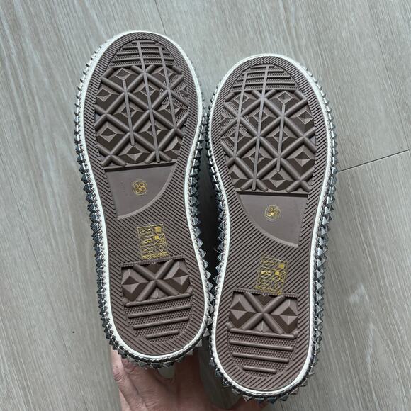 Nan-ku x Free People Cruise Studded Hi-Top Sneakers 38 US 8 Mellow Mauve NEW - Picture 11 of 14